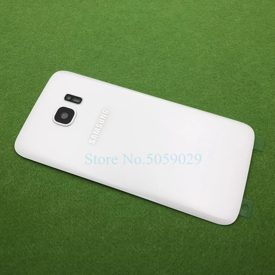Для SAMSUNG Galaxy S7 G930 SM-G930F S7 Edge G935 G935F Задняя стеклянная крышка батарейного отсека задняя дверь Корпус Задняя стеклянная крышка