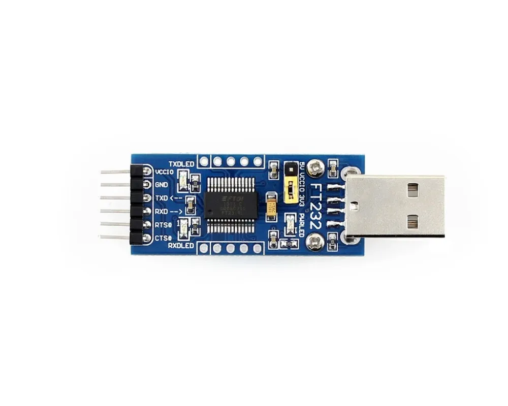 2 шт./лот FT232 USB UART плата (тип A)FT232R FT232RL в RS232 TTL серийная Поддержка Mac Linux Android WinCE Windows