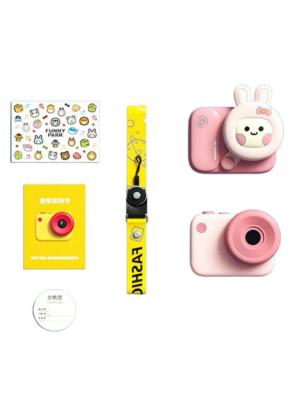 

4800W Pixels Front And Rear Dual Camera HD 4K Children's Mini Camera Cute Cartoon Infant Digital Camera