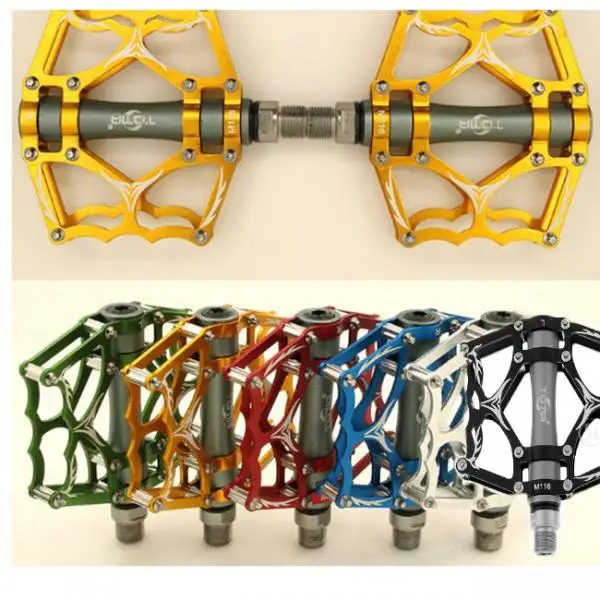 1 пара велосипедных педалей с герметичными подшипниками из сплава большая