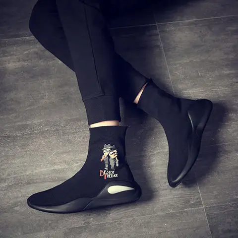 

Elastic Socks Men's High-Top Shoes Hip Hop Ins Korean Version Fashion Casual Sneakers Spring Fashion Cool men shoes