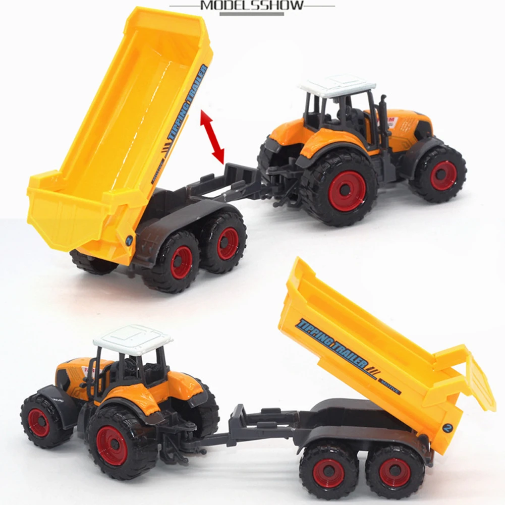 6 шт. 1:64 масштаб тракторы прицепы коллекционные литые фермерские автомобили