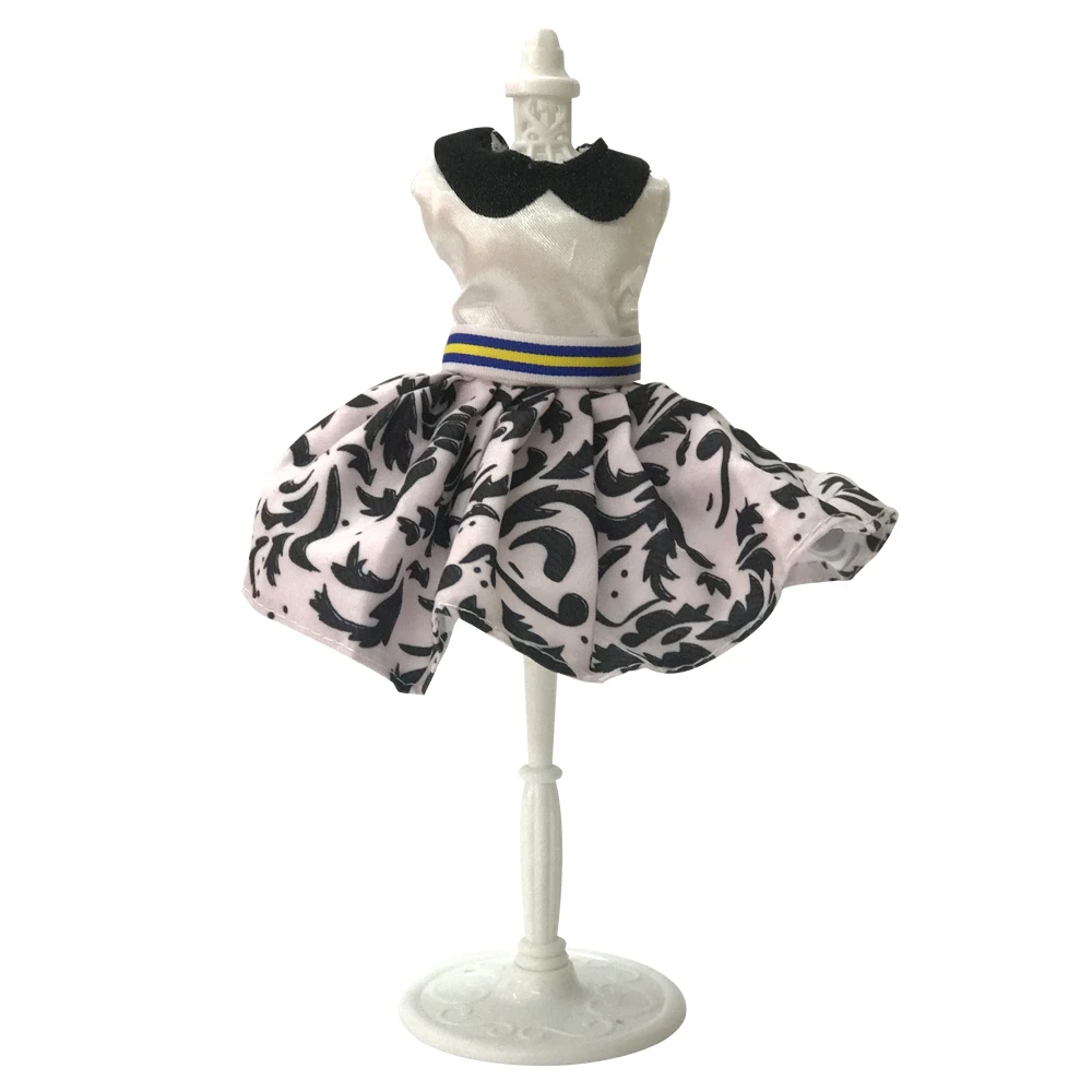 1Set White Display Hollow Model Hanger Holder Stand Gown Dress Clothes Rack Doll Mannequin Girls Dolls DIY Dollhouse Accessories | Игрушки и