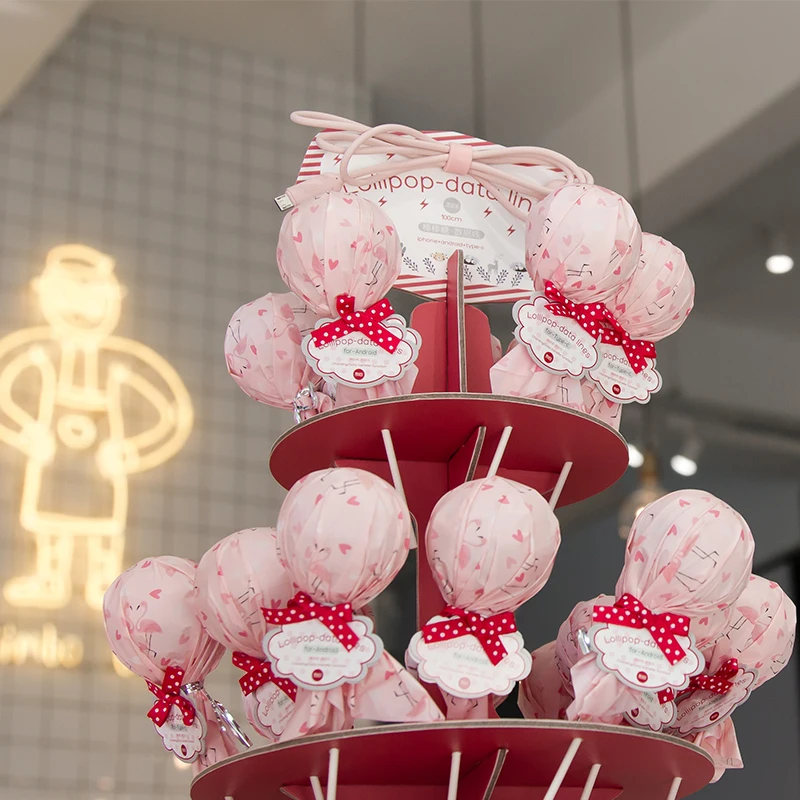 Maoxin леденец кабель для передачи данных Apple Android тип c креативный милый зарядный