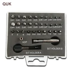 QUK сломанной гайкаустройство для извлечения болтов Комплект 2233 в 1 HSS вала удаления инструменты для разделения сверла сверхмощный инструмент для бурения по Наборы