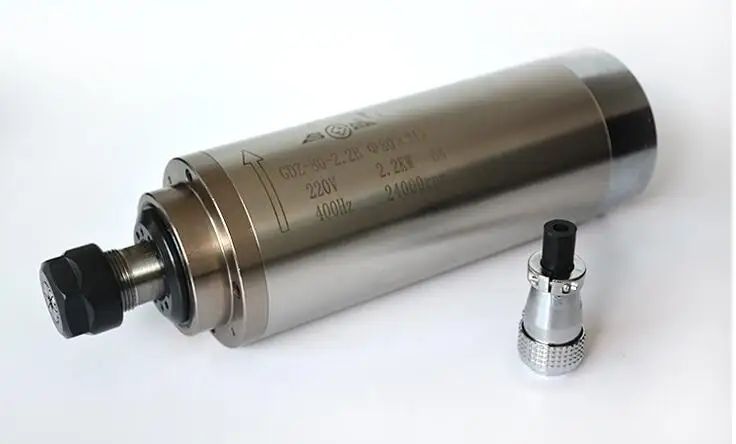 

2.2kw water cooled spindle motor ER20 water cooling engraving milling spindle AC220v 80x213mm for wood working
