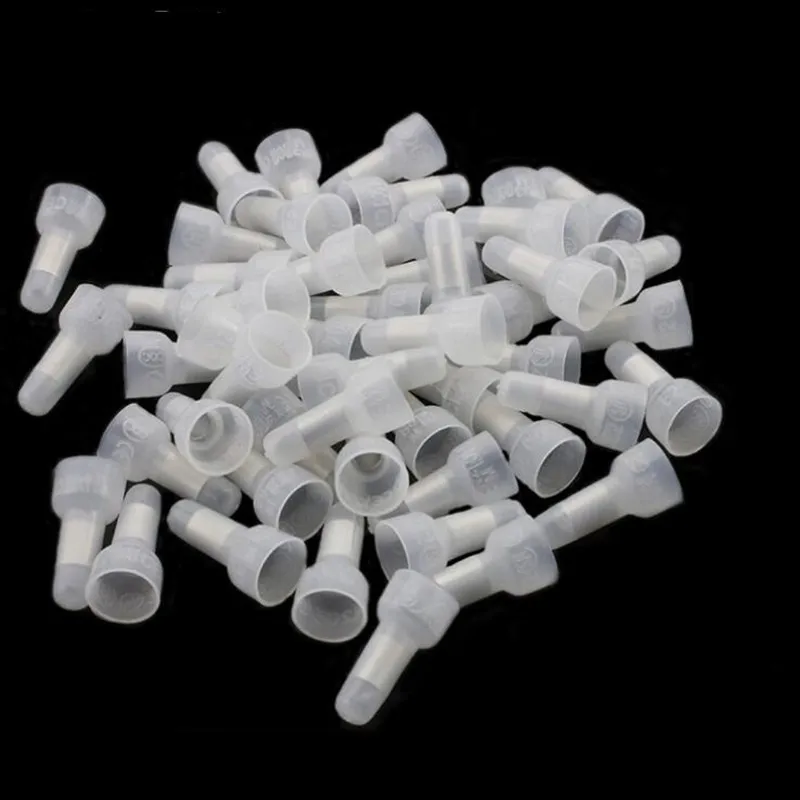 100 шт. провода соединительные клеммы соски пустышки линия Кепки Алюминий CE 2X