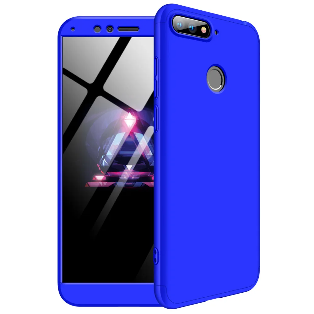 Huawei Honor 7C AUM L41 360 Защитный чехол Honor 7C 360 градусов полный Чехол Жесткий Чехол для huawei Honor 7C Pro LND L29+ стеклянная пленка