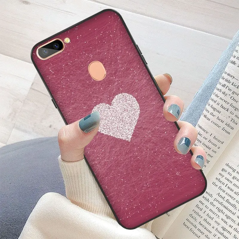 Платье с блестками принтом в форме сердца мягкий чехол для телефона из ТПУ Тонкий