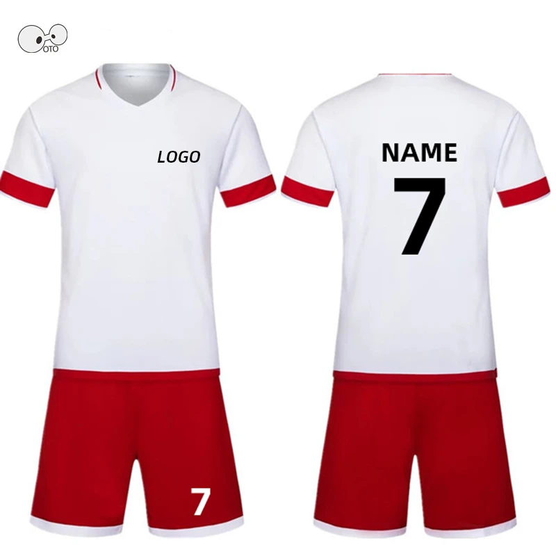 По индивидуальному заказу для мужчин и женщин с коротким рукавом футбольные