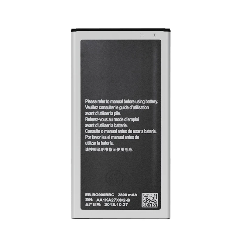 Для Samsung Galaxy S5 G900S G900F G9008V 9006V 9008W 9006W аккумулятор 2800mAh Мобильный телефон запасная