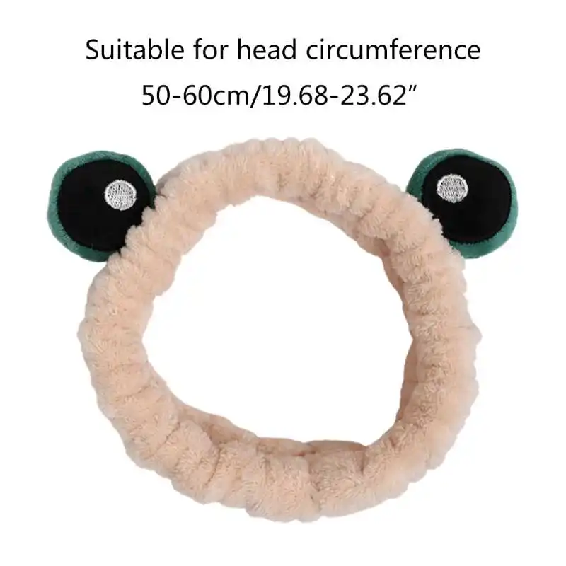

Face washing makeup stuffed cartoons Animals elastic ears band 649c hair