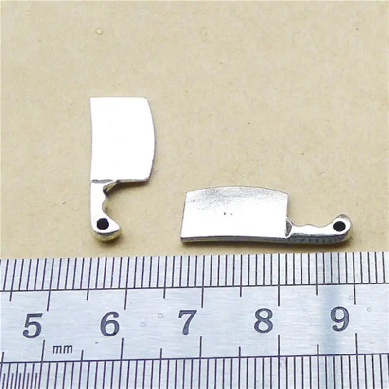 

Kitchen Knife Charm Pendants Jewelry Making Finding DIY Bracelet Necklace Earring Accessories Handmade 5pcs