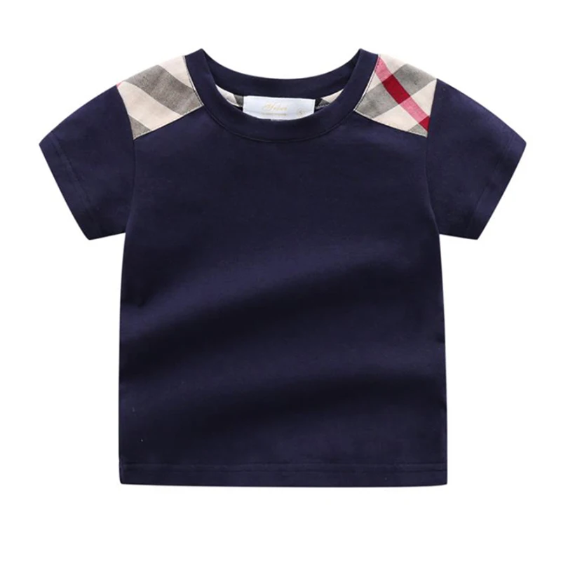 Boys Girls Short Sleeves T-shirt Baby Cotton Tee Tops Summer Clothing Short Tees Toddler Stripe T-shirt Cute Children Clothes