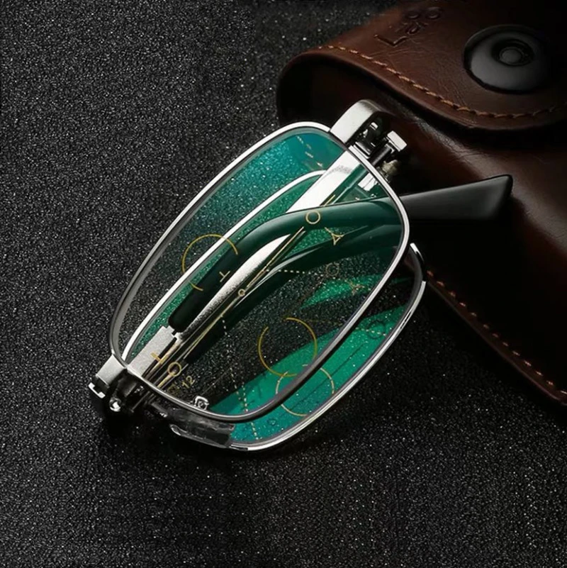 Складные очки для чтения с умным зумом и защитой от синего света мужчин женщин.