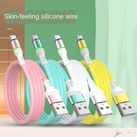 data cable liquid silicone magnetic sucker data cable for iphone android type c three in one charging cable data cables