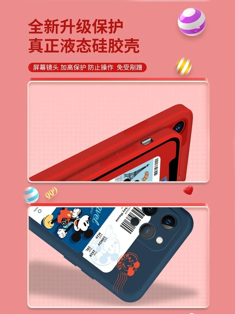 

Disney original phone cover is suitable for iPhone12/12pro/promax/mini Mickey Minnie silicone phone case