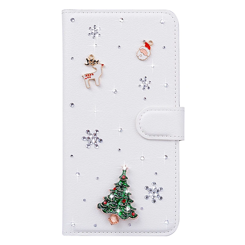 

Christmas tree Flip Leather Wallet Cover For Samsung Galaxy A3 A5 A7 2017 A51 A21S A70 A50 A30s A30 A20e A10 M21 M30s phone case