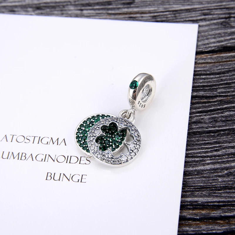 Синие циркониевые бусины из стерлингового серебра 925 пробы модные Fne подходят к