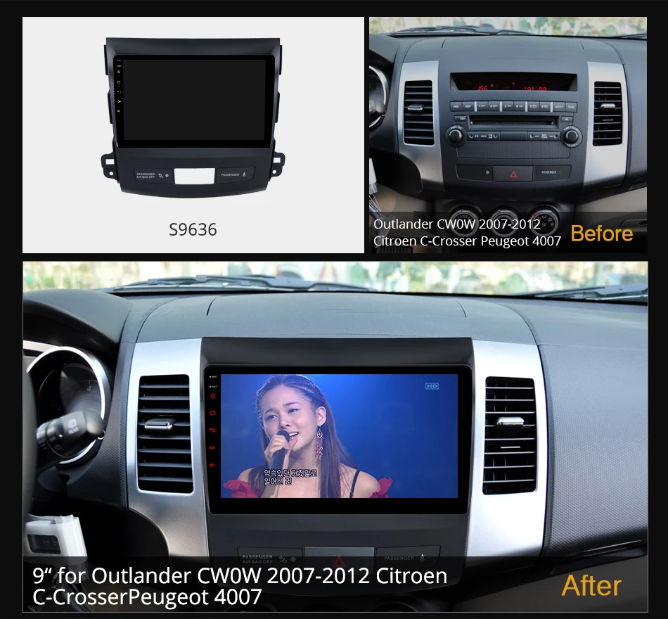 6G+128G Android 10.0 Автомобильное радио для Mitsubishi Outlander CW0W Citroen C-Crosser Peugeot 4007 GPS Navi Seteo System 4G LTE DSP вкл.