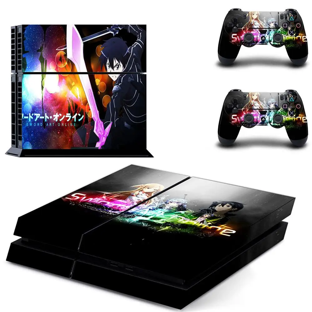 Аниме меч искусство онлайн Сан PS4 стикер s Play station 4 наклейка для PlayStation консоль и