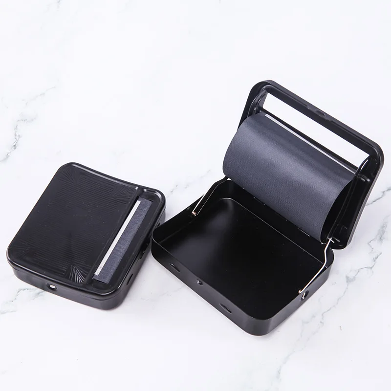 Табачная коробка ручной ролик черный 70 мм/78 мм Металлический Бокс Тип