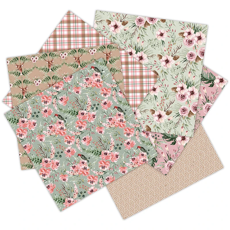 Виниловая бумага для скрапбукинга 12 листов со вкусом зимнего художественная