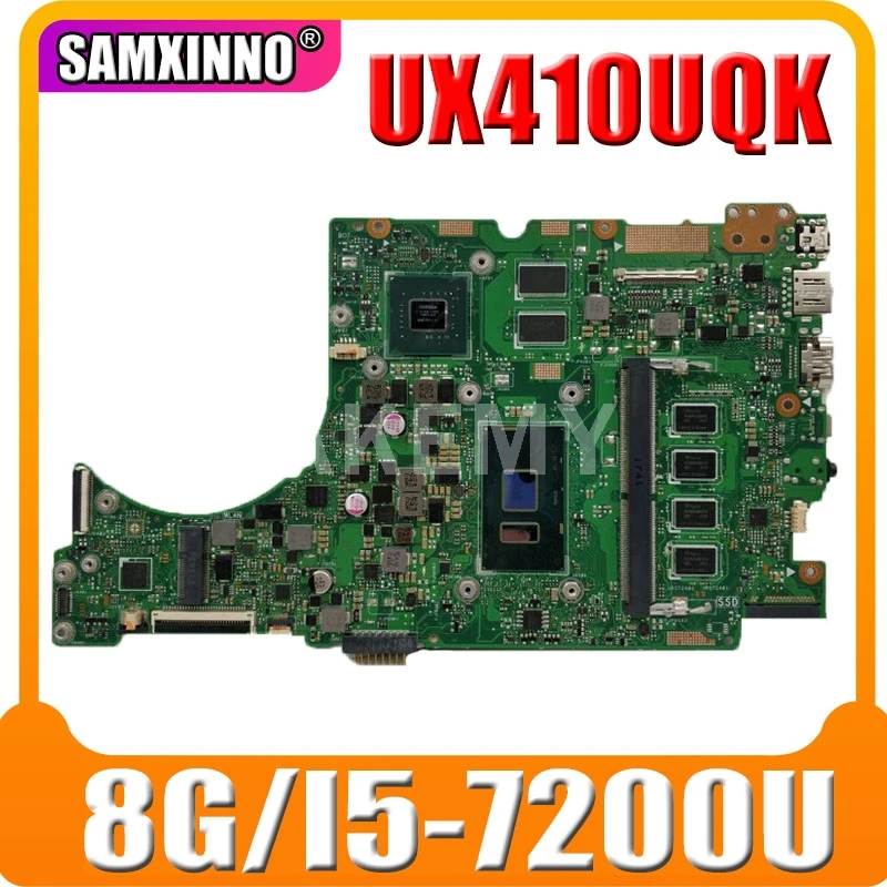 

90NB0DK0-R00030 SAMXINNO Материнская плата ноутбука для Asus UX410UQK UX410UA UX410UAK UX410UQ UX410UV RX410U материнская плата 8G / I5-7200U (V2G)
