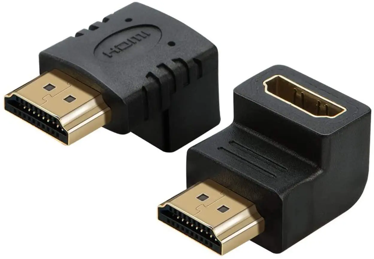 20 шт. HDMI 90 градусов правый угол локоть папа к женскому конверсионная головка
