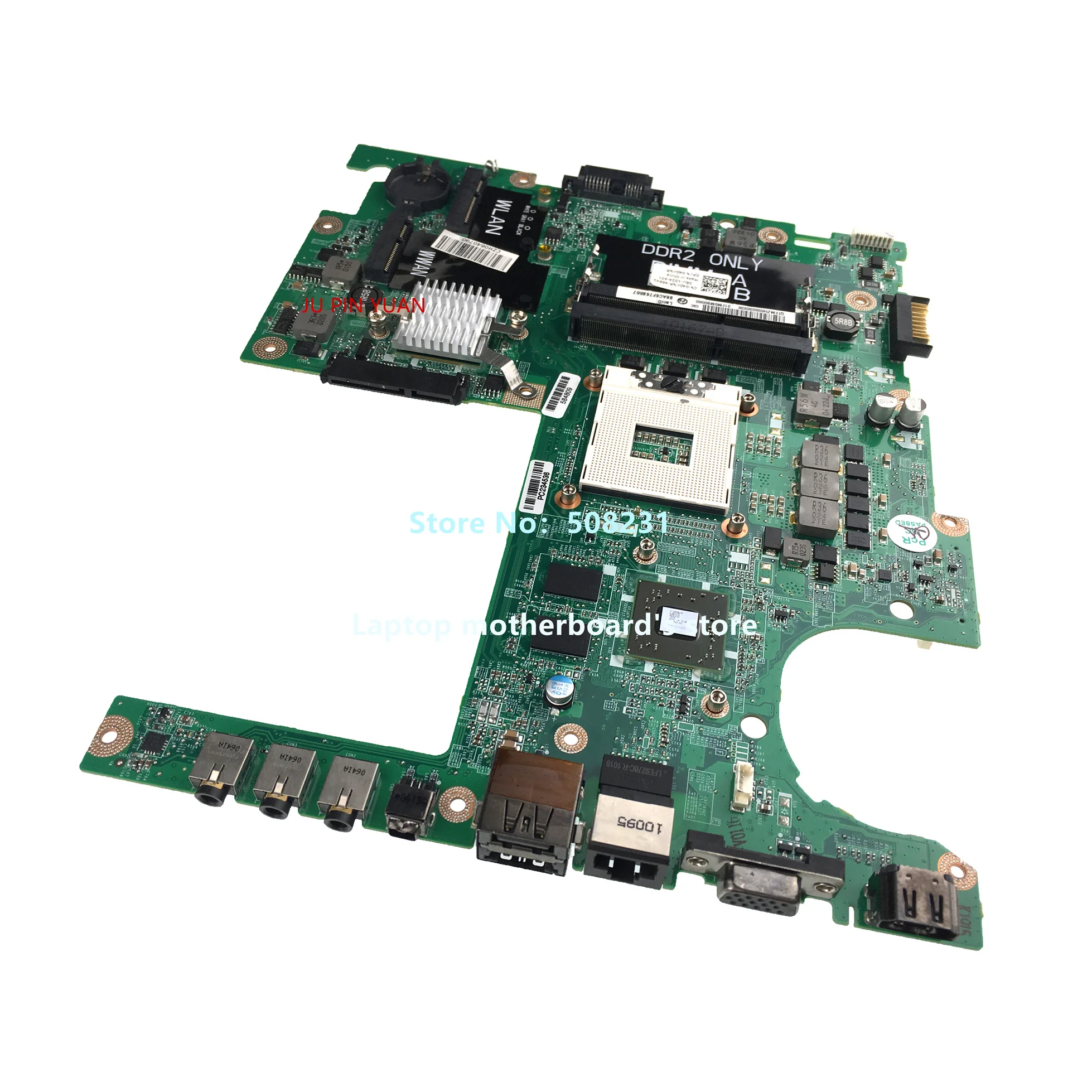 Материнская плата для ноутбука DELL Studio 1558, модель CN-04DKNR 04DKNR DAFM9CMB8C0 HM55 PGA989 HD5470, 1 ГБ 216-0774009 GPU DDR3, полностью протестирована