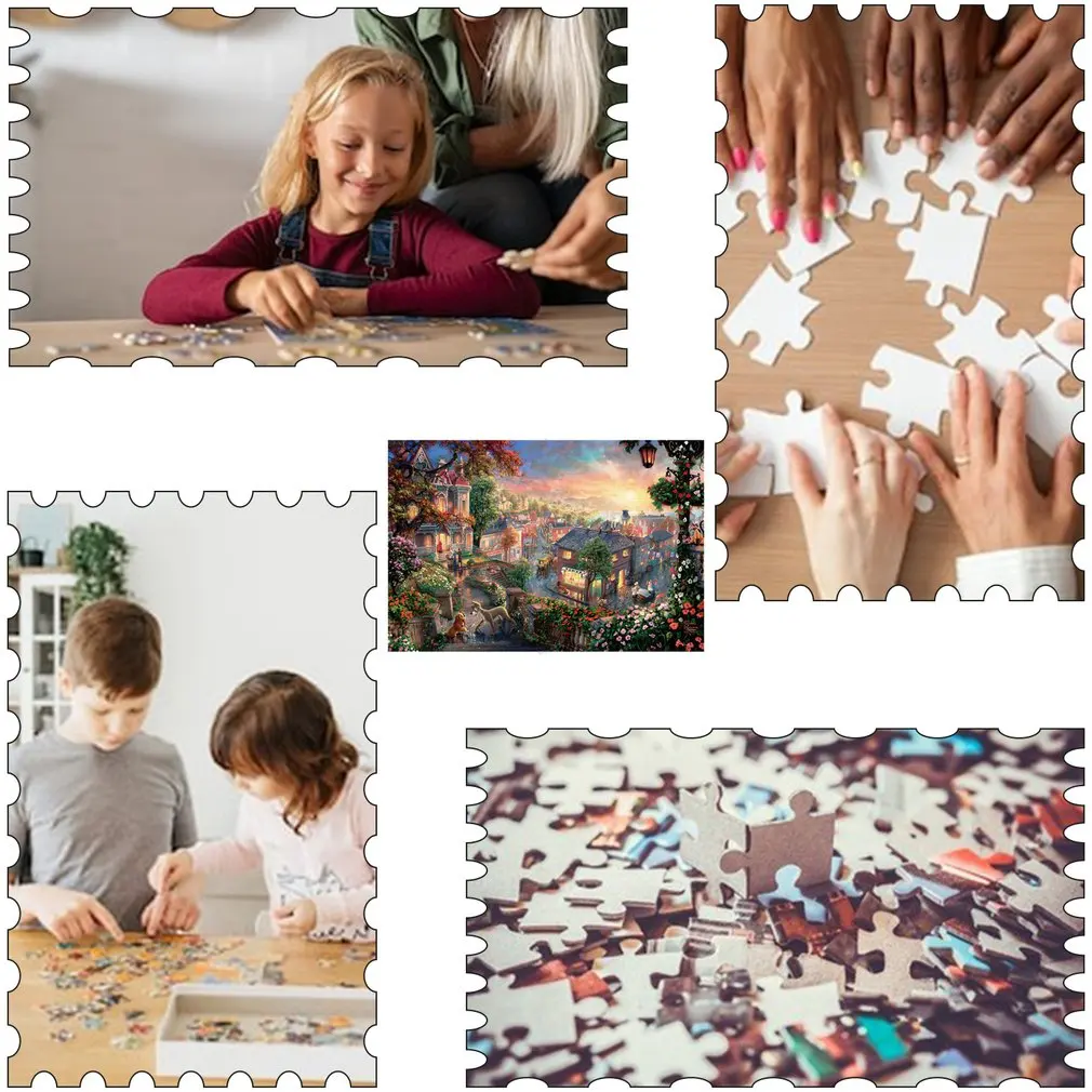 1000 Pieces Puzzles For Adults Paper Jigsaw Educational Intellectual Relieve Stress DIY Large Puzzle Game Toys Gift | Игрушки и хобби