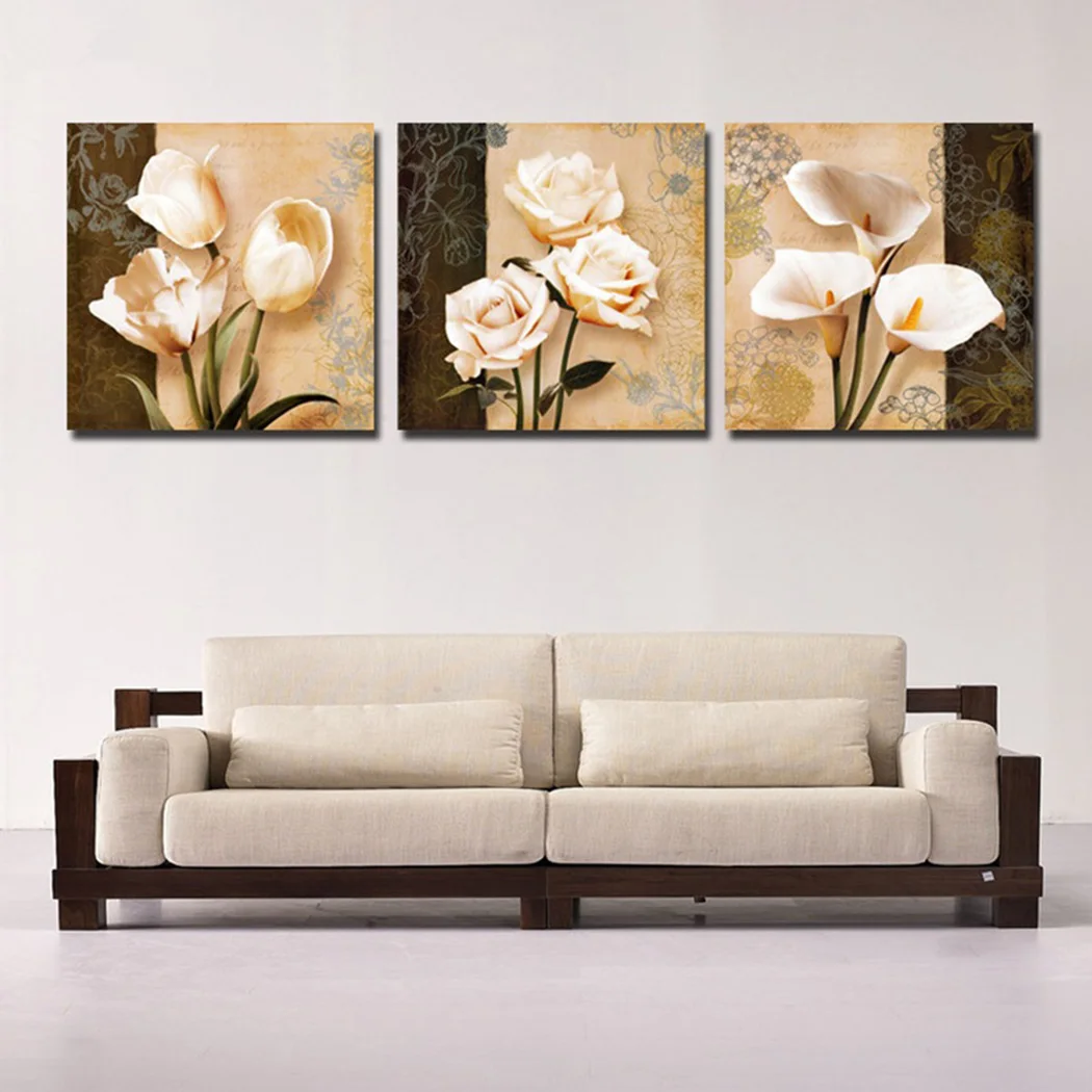 

30*30cm Wall Sticker 3PCS Wall Sticker Classical Living Room Wall Hanging