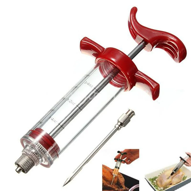 Шприц для барбекю мяса инжектор маринада индейки курица шприц кухонные