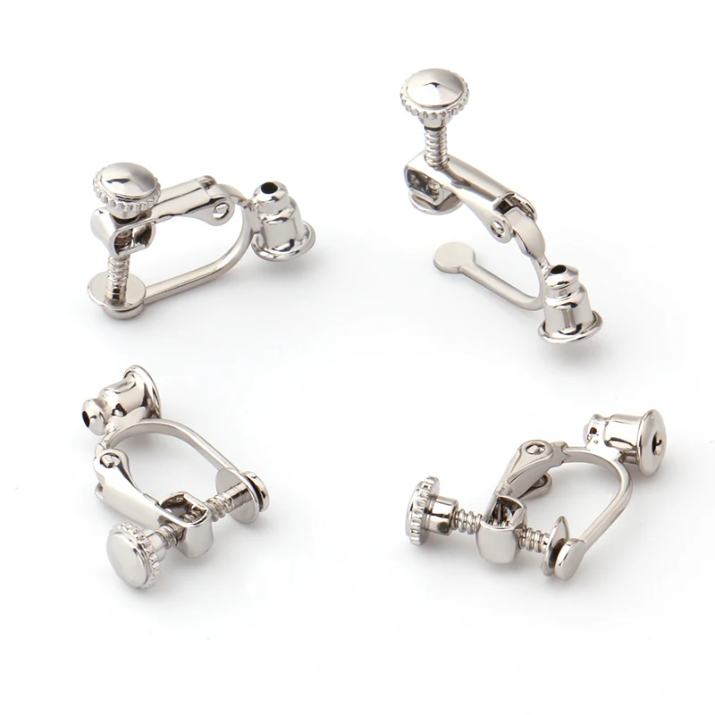 10pcs Ear Clip Converter Multiple Styles Multiple Colors DIY Jewelry Making Accessories No Pierced Clip on Earrings Wholesale