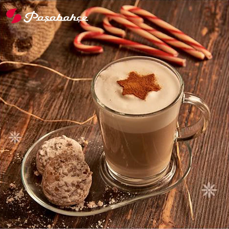 Стеклянная Минималистичная простая кофейная чашка блюдце чашки для эспрессо