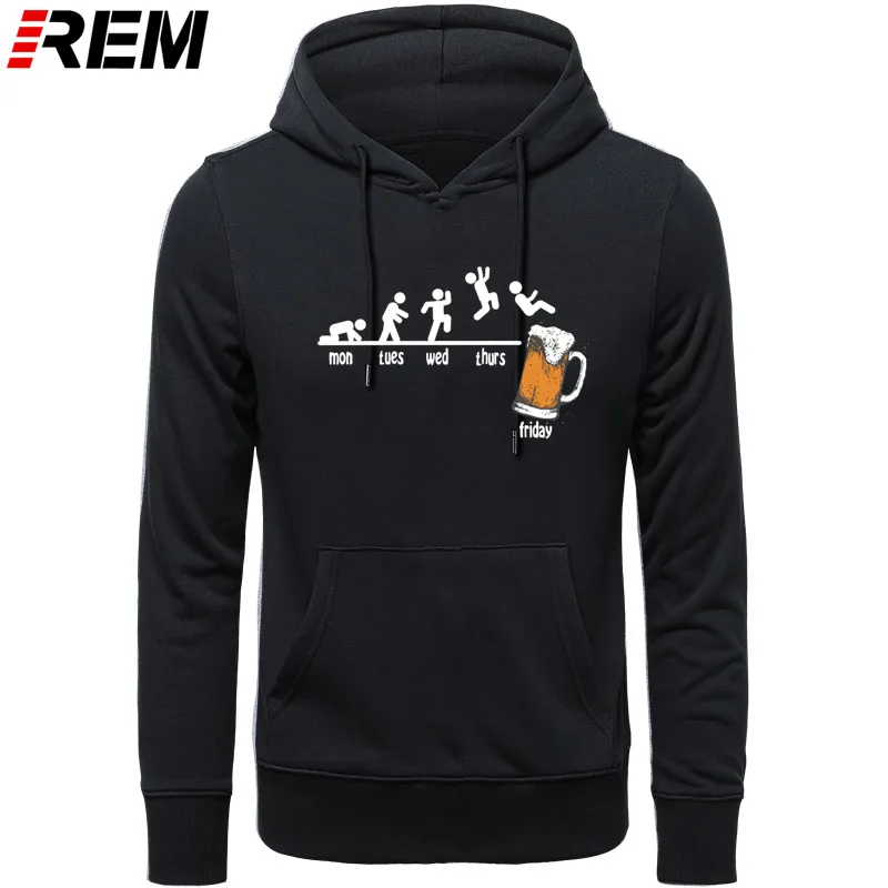 

REM Hoodies, Sweatshirts Friday Beer Drinking Men Time Schedule Funny Monday Tuesday Wednesday Thursday Digital Print