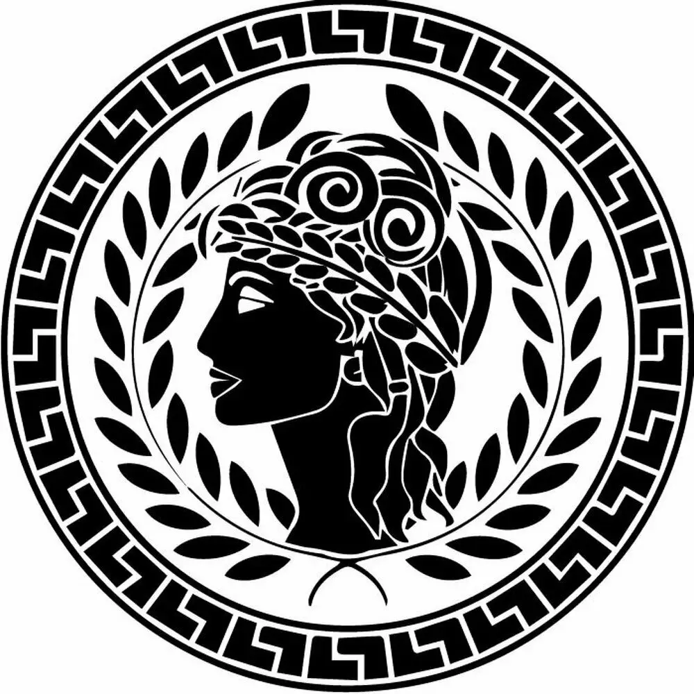 Женская Наклейка на стену Виниловая наклейка окно в старинном греческом стиле