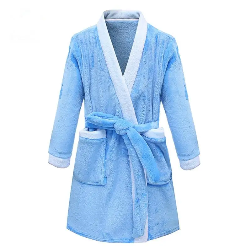 Children Bathrobes for Boys Sleepwear Flannel Baby Robes Pajamas Girls Clothes Teens Pijamas Kids Robe Home Wear | Детская одежда и