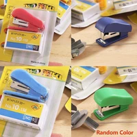 1 pc portable kawaii super mini stapler useful mini stationery random small stapler binding set office staples color f5k4