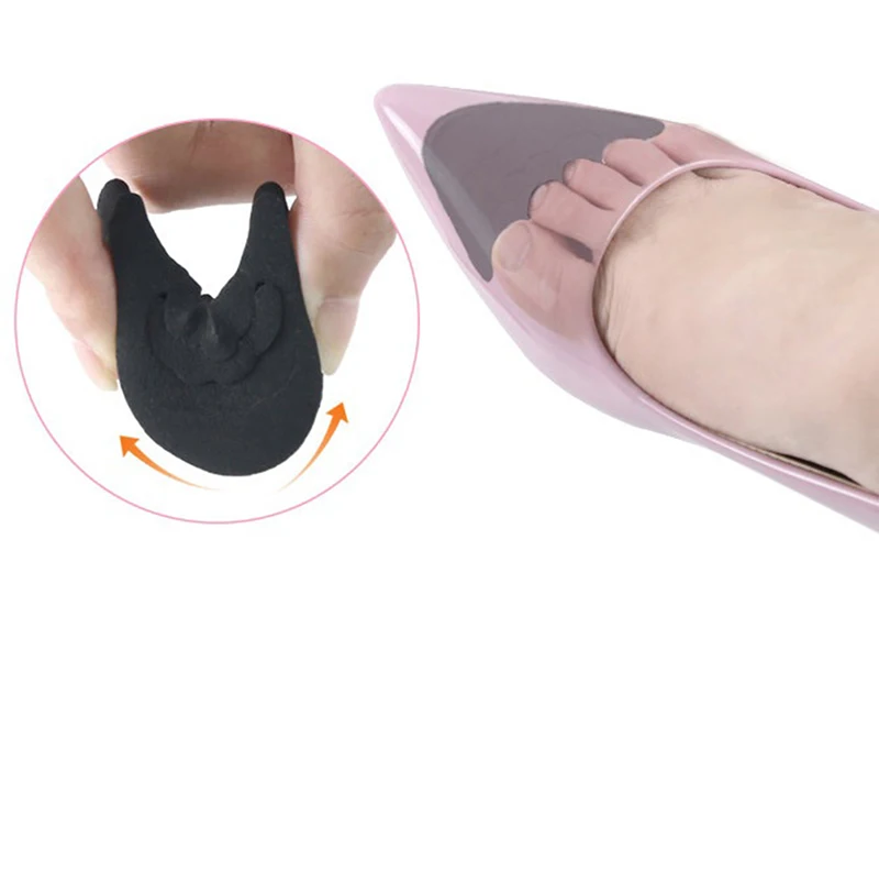 Adjust Size Toe Stopper Women shoes Anti-Pain Sponge Cushion Foot Forefoot Half Yards Shoes Pad Top Plug Shoe Insert | Обувь