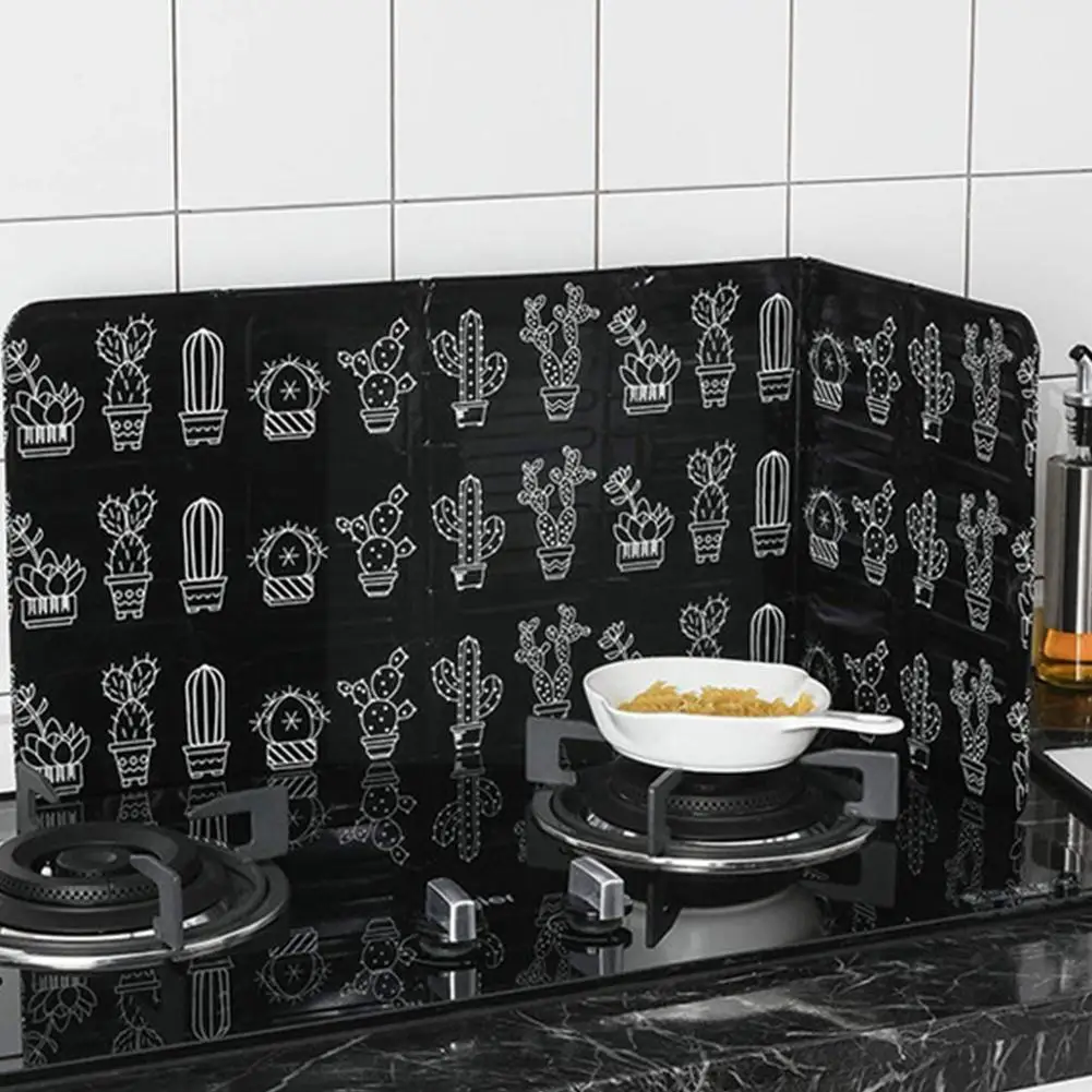 

Oil-Proof Baffle Plate Kitchen Gas Stove Baffle Aluminum Folding Kichen Oil Screen Kitchen Protection Tools Frying Pan Spla G2K0
