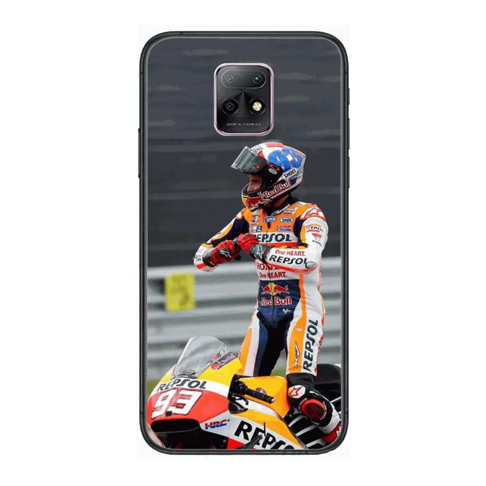 

M-Marc Marquez Moto Gp 93 Phone Case For XiaoMi Redmi 10X 9 8 7 6 5 A Pro S2 K20 T 5G Y1 Anime Black Cover Silicone Back Pretty