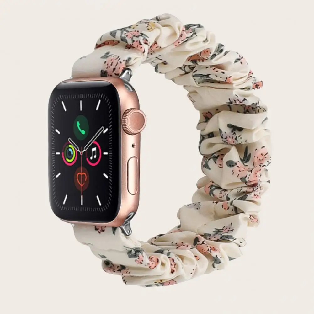 38mm42mm40mm44mm watch band elastic comfortable polyester scrunchie watch band for apple watch intelligent wearable device ac free global shipping