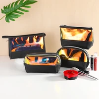 women makeup bag portable travel cosmetic bag waterproof transparent tpu laser cosmetic box pouch toiletry organizer holder case