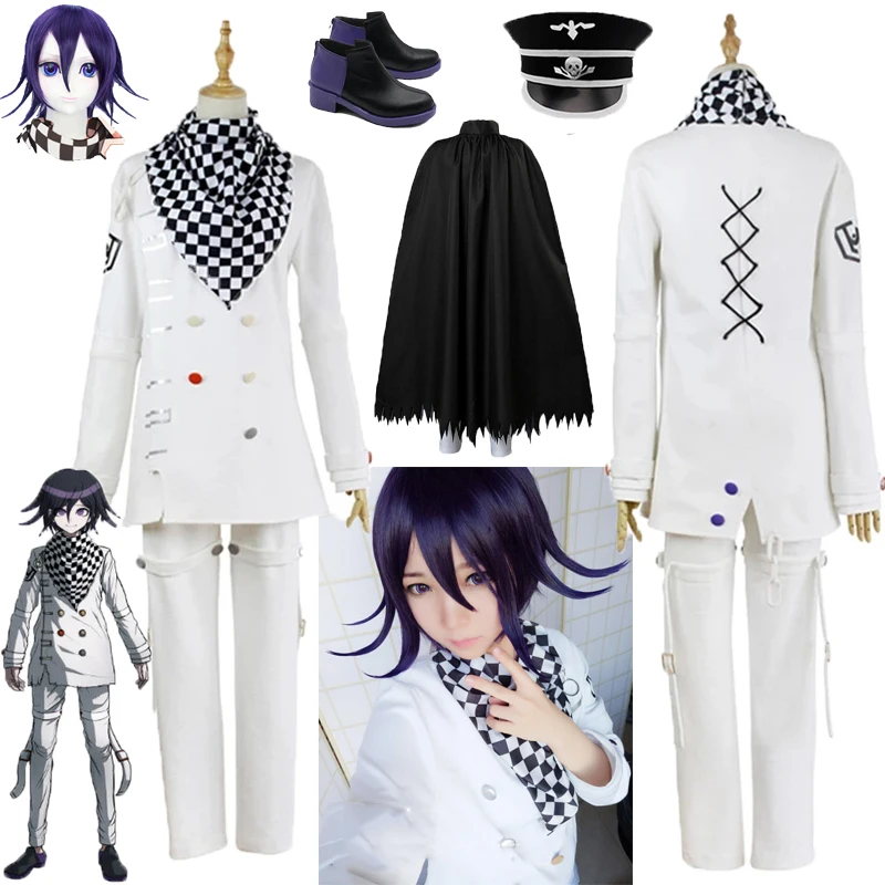 

2020 Danganronpa V3 ума kokichi косплэй костюм японского аниме игры Школьная униформа, костюм одежды, обуви, карнавальный костюм на Хэллоуин реквизит
