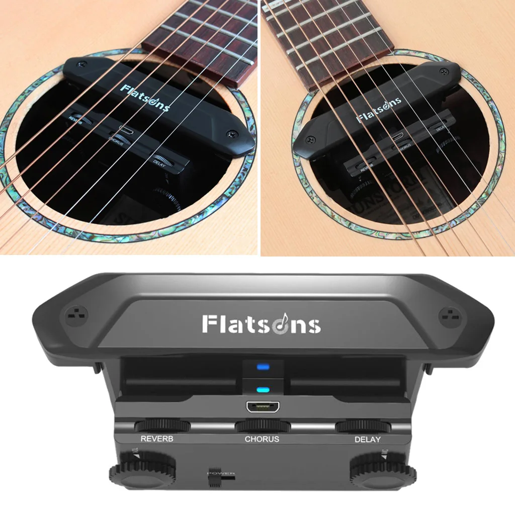 

Усилитель звукового отверстия для гитары, резонансный звукосниматель для деревянной акустической гитары