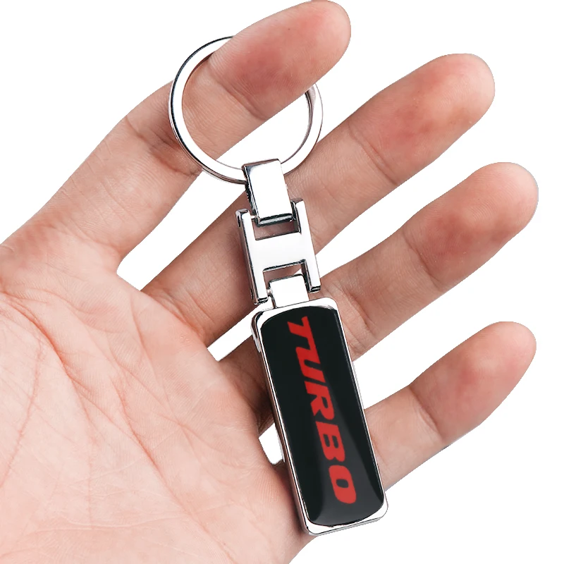 Стайлинг автомобиля 3D TUBRO металлический брелок для ключей Ford Focus 2 3 ST RS Fiesta Mondeo Tuga