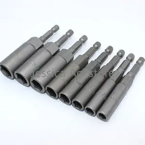 2 шт., Набор шестигранных насадок для электрического шуруповерта, 11-15 мм, 80 мм