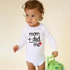 Детское боди с длинным рукавом, хлопковая одежда с принтом для новорожденных, 1 предмет, 0-24 месяца