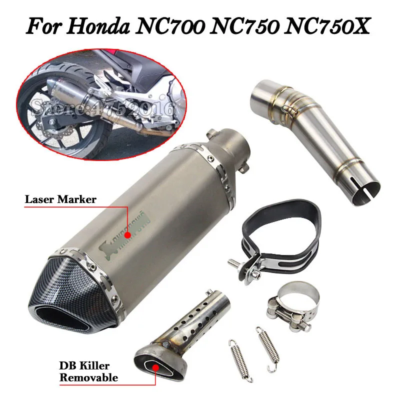 Для Honda NC700 NC750 NC750X мотоцикл глушитель модифицированный с подвижным DB Killer Moto Escape Slip on